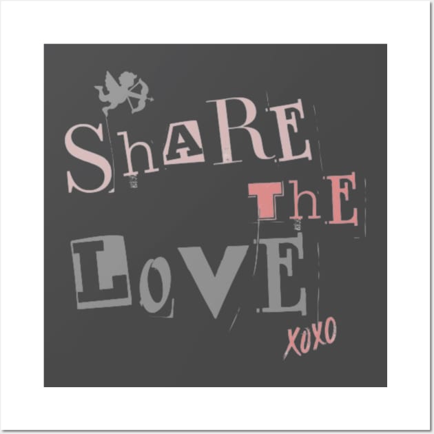 Share the Love Valentine Wall Art by Alexander S.